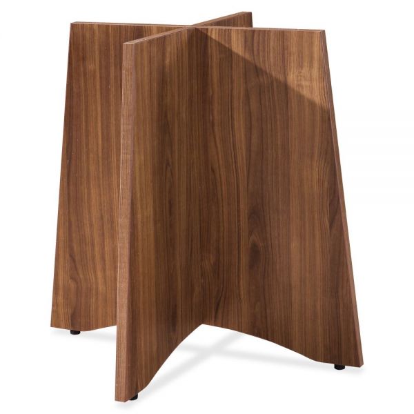 LLR69991 Lorell Essentials Series Walnut Laminate Round Table