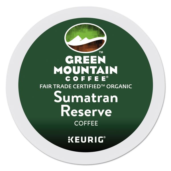 GMT4060CT Green Mountain Coffee Fair Trade Organic Sumatran Extra Bold Coffee K-Cups, 96/Carton