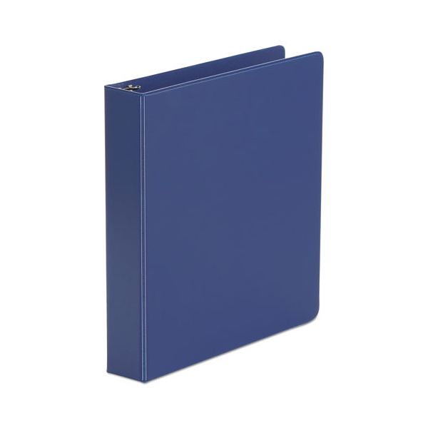UNV33402 Universal Economy Non-View 3-Ring Binder, 1 1/2" Capacity, Round Ring, Royal Blue