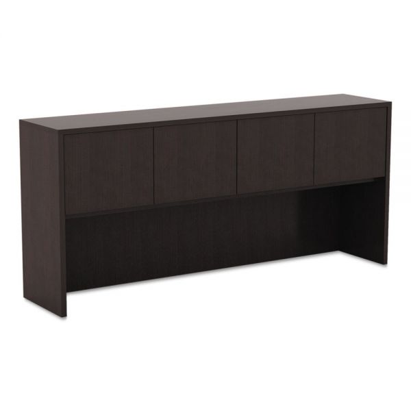 ALEVA287215ES Alera Valencia Series Hutch with Doors, 70 5/8w x 15d x 35 1/2h, Espresso