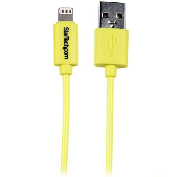 SYNX3854120 StarTech.com 1m (3ft) Yellow Apple 8-pin Lightning Connector to USB Cable for iPhone / iPod / iPad