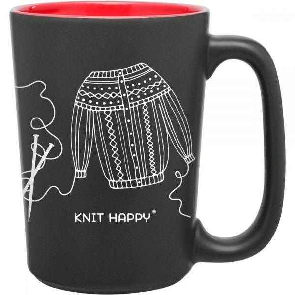 NOTM346664 Knit Happy Scribbles Mug 10oz