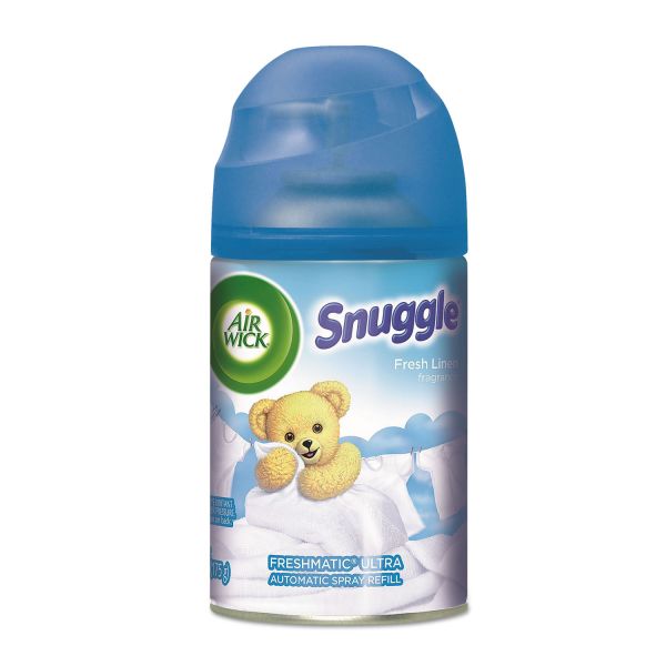 RAC82314 Air Wick Freshmatic Ultra Automatic Spray Refill, Snuggle Fresh Linen, Aerosol, 6.17 oz