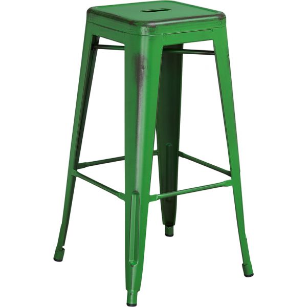 FHFETBT350330GNGG Flash Furniture 30'' High Backless Indoor-Outdoor Barstool