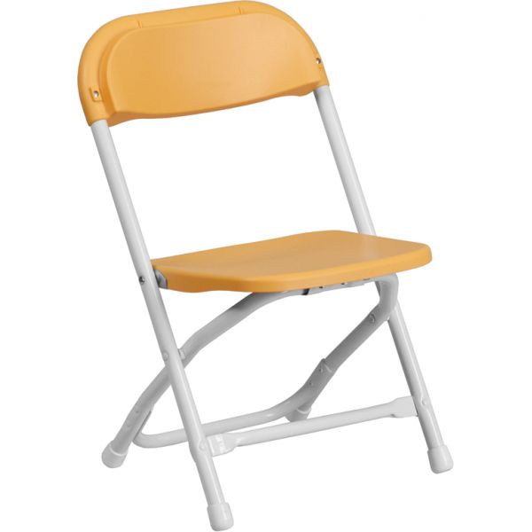 FHFYKIDYLGG Flash Furniture Kids Yellow Plastic Folding Chair