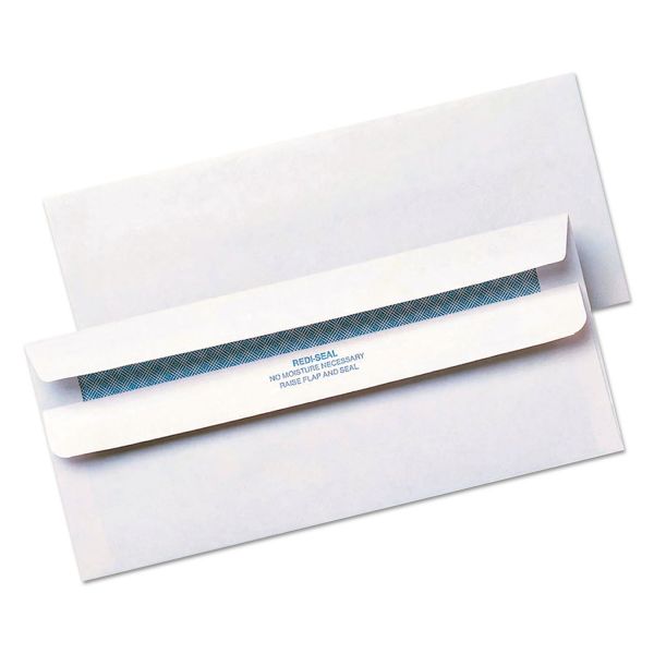 QUA11218 Quality Park Redi Seal Security Tinted Envelope, #10, 4 1/8 x 9 1/2, White, 500/Box