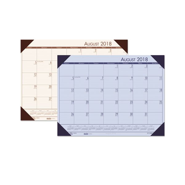 HOD012573 House of Doolittle EcoTones Monthly Academic Desk Pad Calendar