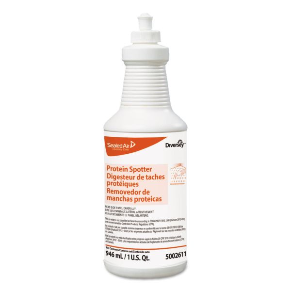 DVO5002611 Diversey Protein Spotter, Fresh Scent, 32 oz Bottle, 6/Carton