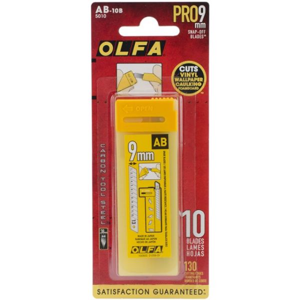NOTM090580 Snap-Off Utility Knife Replacement Blades 10/Pkg