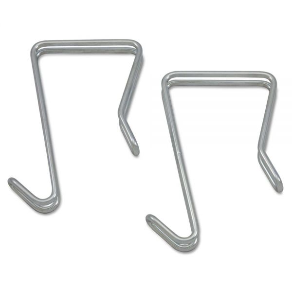 ALECH1SR Alera Single Sided Partition Garment Hook, Silver, Steel, 2/PK