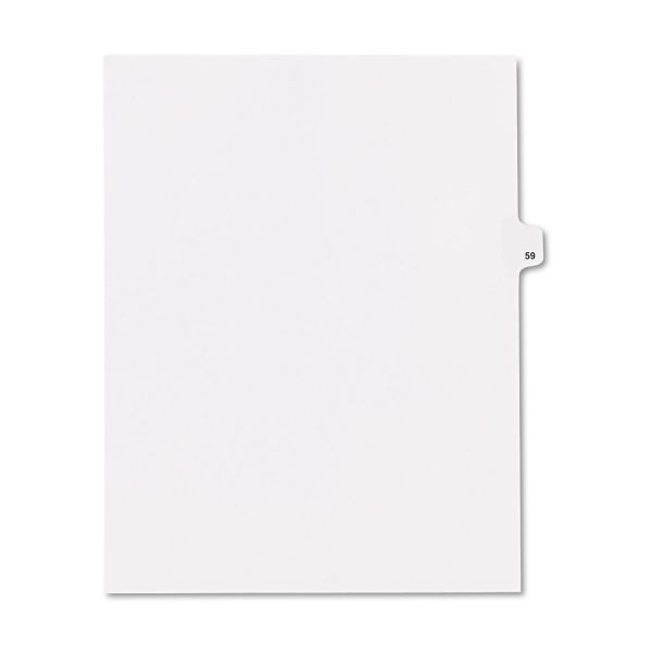 KLF82251 Kleer-Fax 80000 Series Legal Index Dividers, Side Tab, Printed "51", 25/Pack