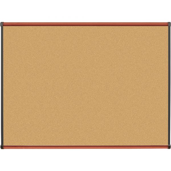 LLR60641 Lorell Cherry Finish Natural Cork Board
