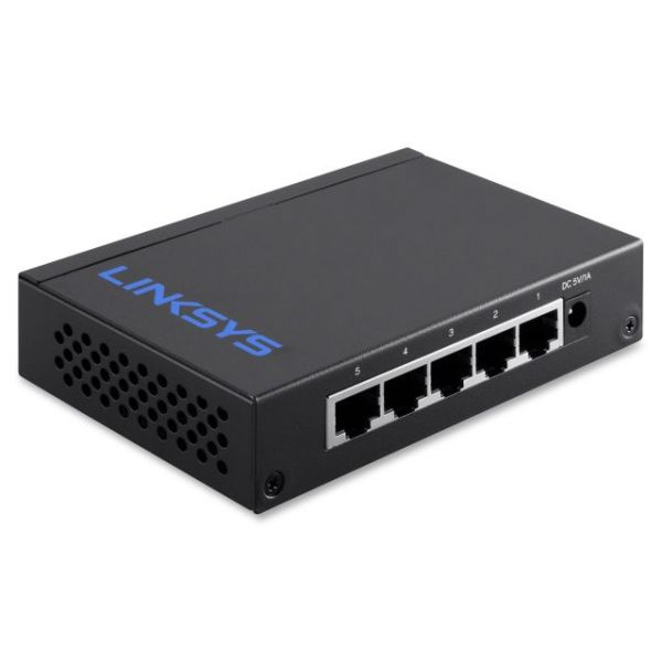 LNKLGS105 Linksys 5 Port Desktop Gigabit Switch