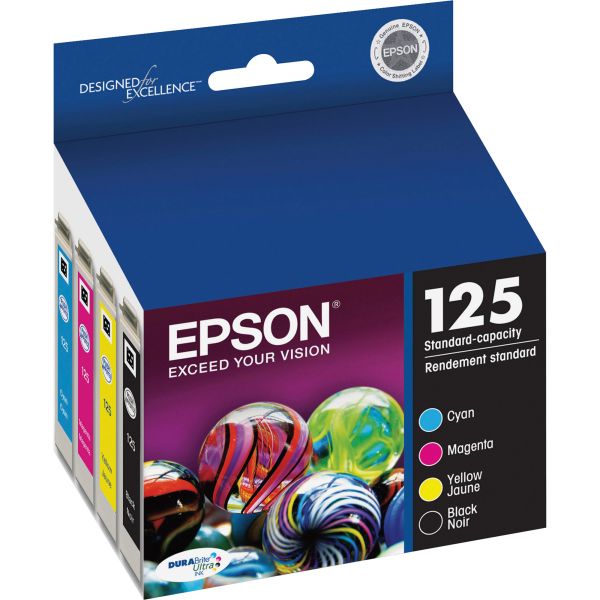EPST125120BCS Epson 125 Black/Color Combo Pack Ink Cartridges (T125120-BCS)