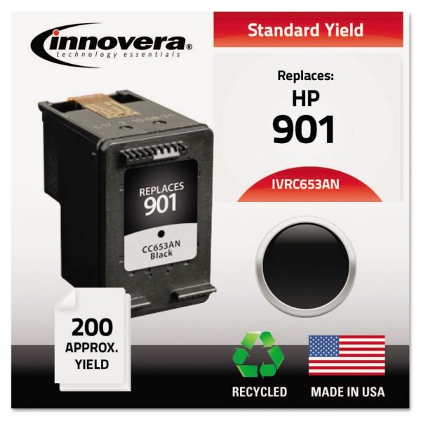 IVRC653AN Innovera Remanufactured CC653AN (901) Ink, Black