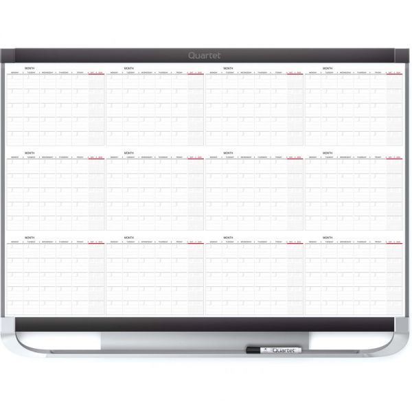 QRT12MCP23P2 Quartet Prestige 2 Magnetic Twelve Month Calendar Board