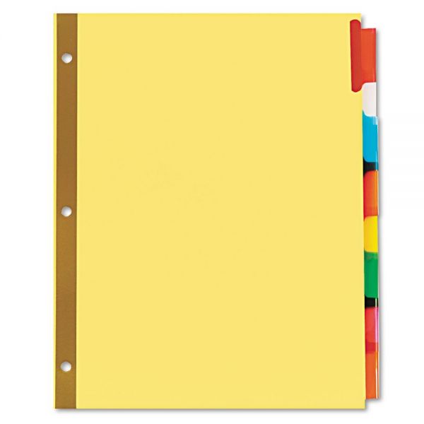 UNV21876 Universal Extended Insert Indexes Assorted Color 8-Tab, Letter, Buff, 6 Sets/Box