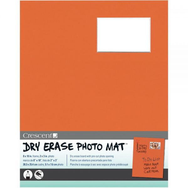 NOTM342205 Dry-Erase 8"X10" Photo Mat Holds 2"X3" Photo