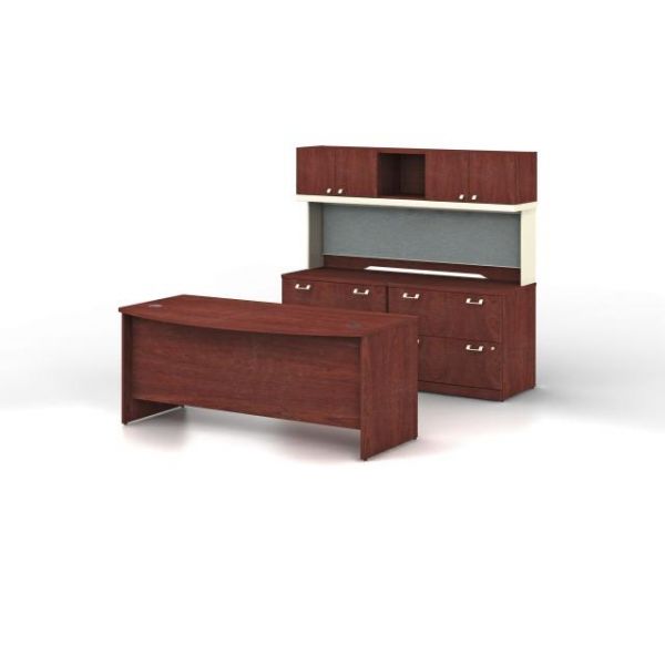 BSHQUA020CS bbf Quantum Executive Configuration - Harvest Cherry finish by Bush Furniture
