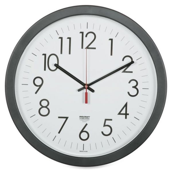 NSN6237483 SKILCRAFT Round Workstation Wall Clock