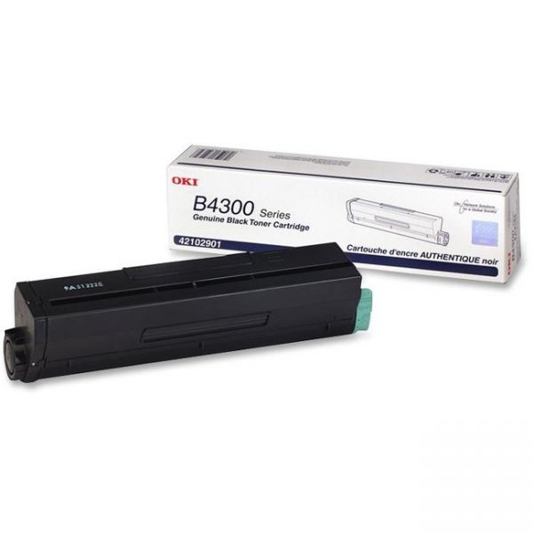 OKI42102901 Oki 42102901 High-Yield Toner, 6000 Page-Yield, Black
