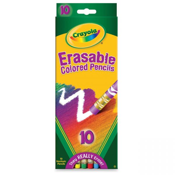 CYO684410 Crayola Erasable Colored Pencils