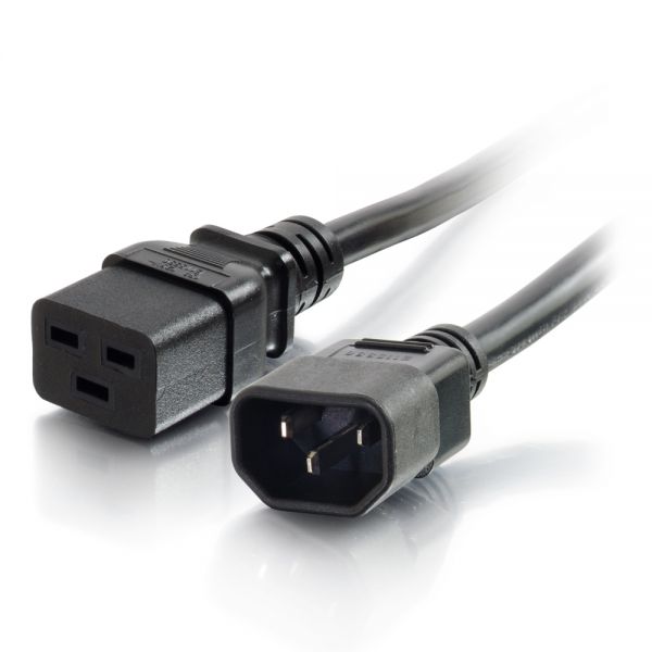SYNX3927824 C2G 3ft 14AWG 250 Volt Power Cord (IEC C14 to IEC320 C19)