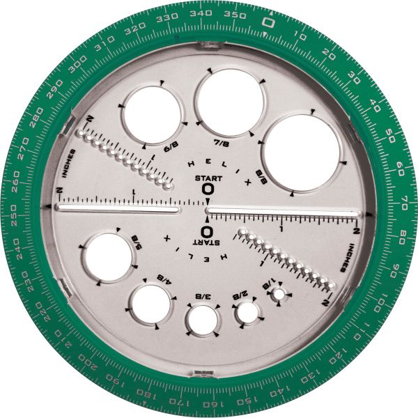 HLX36002 Helix Angle and Circle Protractor