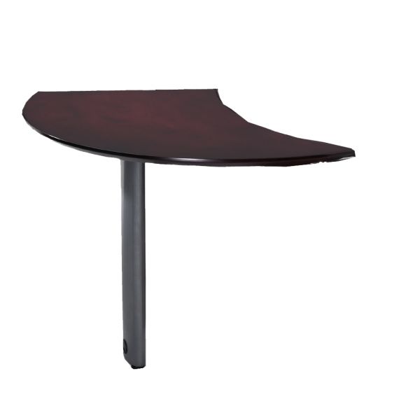 MLNNEXTRMAH Tiffany Industries Napoli Series Right Curved Desk Extension, 47w x 28d x 29-1/2h, Mahogany
