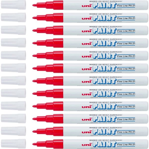 SAN63702DZ Uni-Ball Oil-Base Fine Line uni Paint Markers