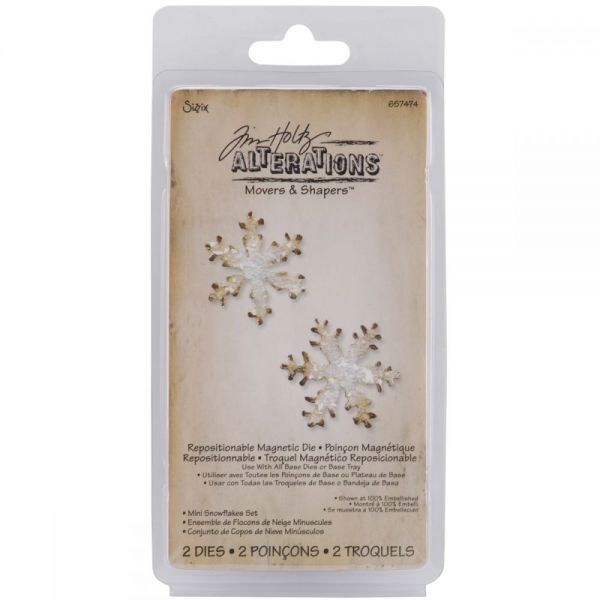 NOTM123034 Sizzix Movers & Shapers Magnetic Dies By Tim Holtz 2/Pkg