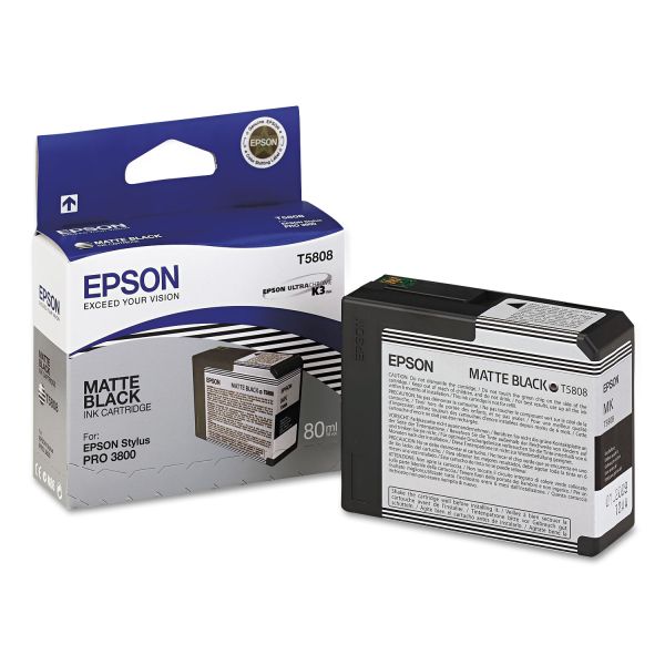 EPST580800 Epson T580800 UltraChrome K3 Ink, Matte Black