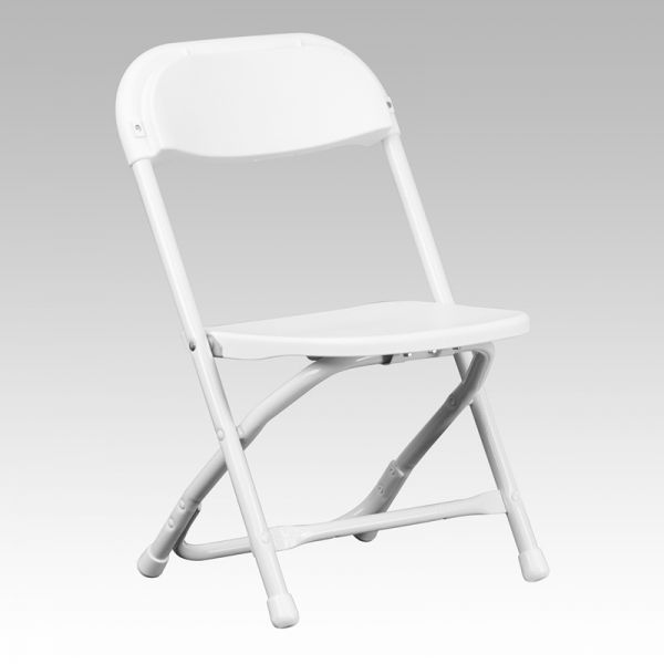 FHFYKIDWHGG Flash Furniture Kids White Plastic Folding Chair