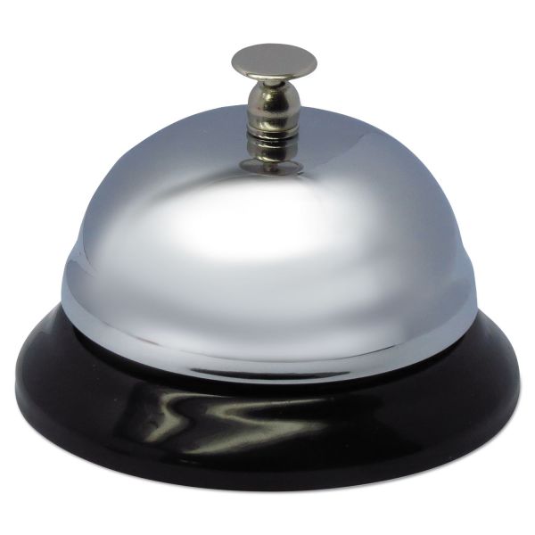 UNV10000 Universal Call Bell, 3-3/8" Diameter, Brushed Nickel