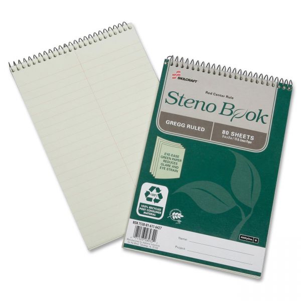 NSN6116427 SKILCRAFT 100% Recycled Steno Books