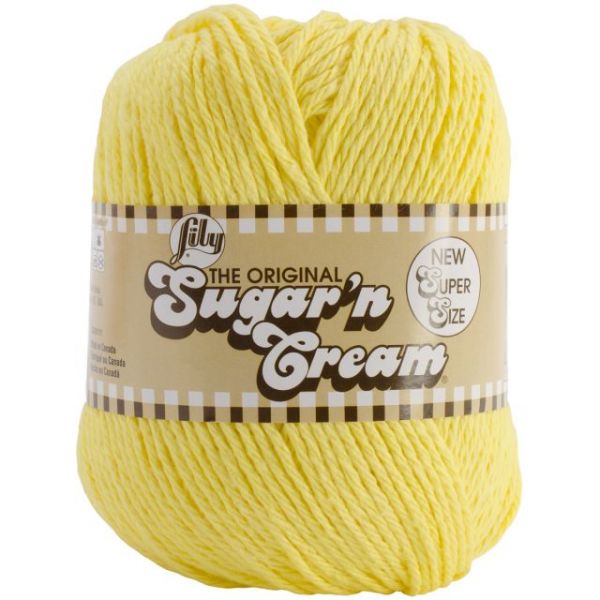 NOTM067701 Lily Sugar'n Cream Super Size Yarn - Sunshine