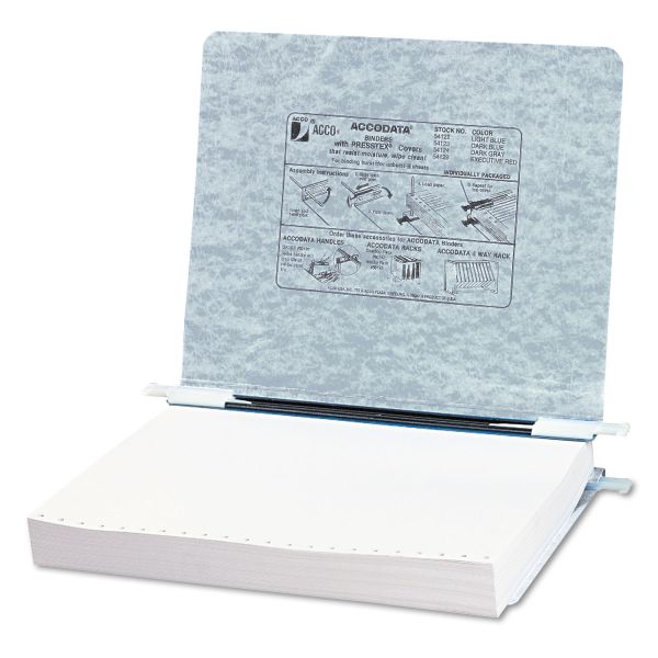 ACC54124 ACCO PRESSTEX Covers w/Storage Hooks, 6" Cap, 11 x 8 1/2, Light Gray