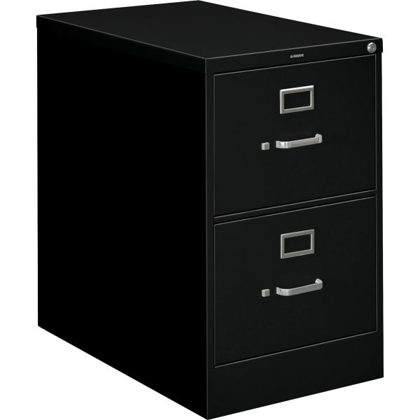 HON212CPP HON 210 Series Two-Drawer, Full-Suspension File, Legal, 28-1/2d, Black