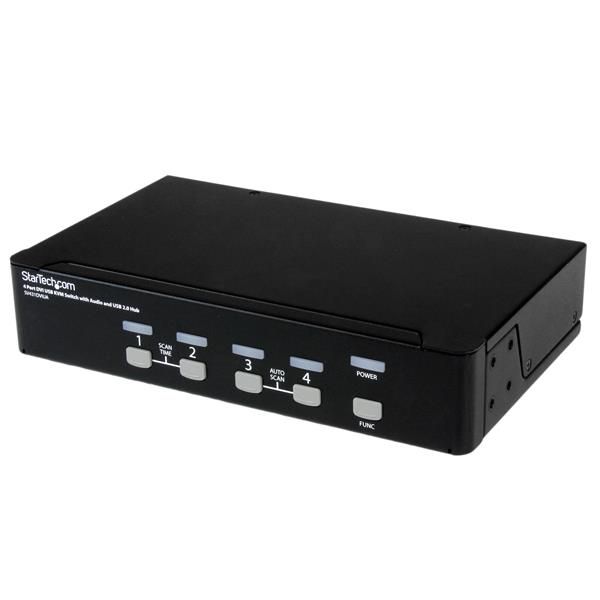 SYNX1959584 StarTech.com 4 Port DVI USB KVM Switch with Audio and USB 2.0 Hub