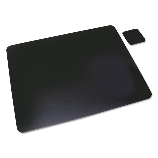AOP2036LE Artistic Leather Desk Pad w/Coaster, 20 x 36, Black