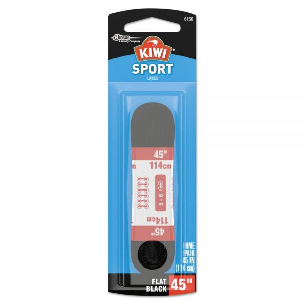 DVOCB666152 KIWI Flat Sport Laces, Black, 45 in., 48/Carton