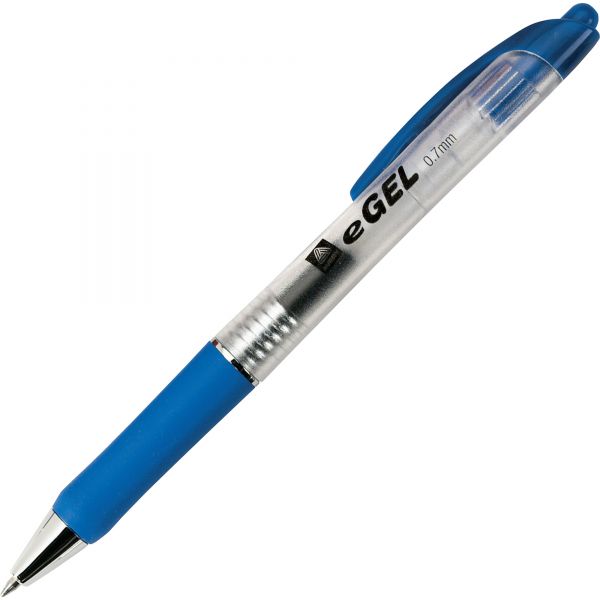 AVE49986 Avery eGEL Retractable Gel Pen, Roller Ball, Blue Ink, Medium