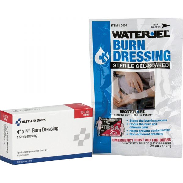FAO16004 First Aid Only SmartCompliance Refill Burn Dressing, 4 x 4, White