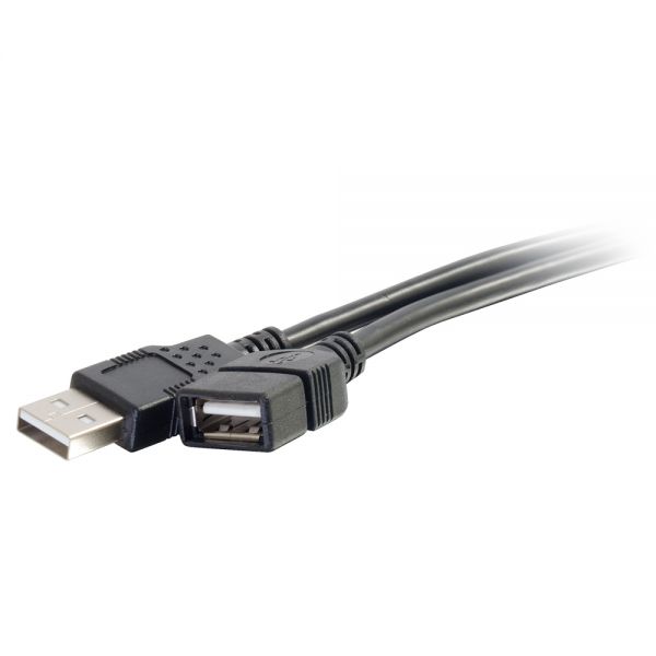 SYNX2396781 C2G 3m USB 2.0 A to A Male to Female Extension Cable for PCs and Laptops - Black (9.8ft)
