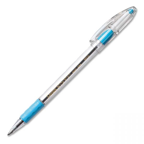 PENBK91S Pentel R.S.V.P lt. Blue Medium Point Ballpoint Pen