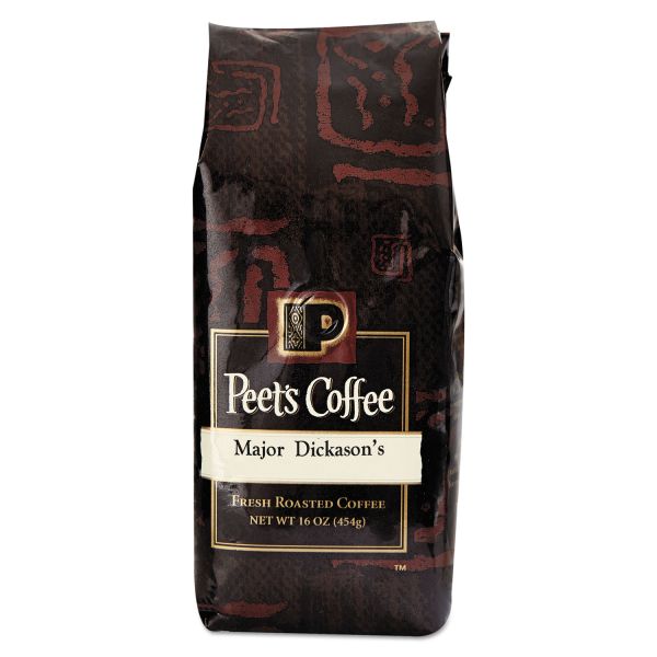 PEE501677 Peet's Coffee & Tea Bulk Coffee, Major Dickason's Blend, Ground, 1 lb Bag