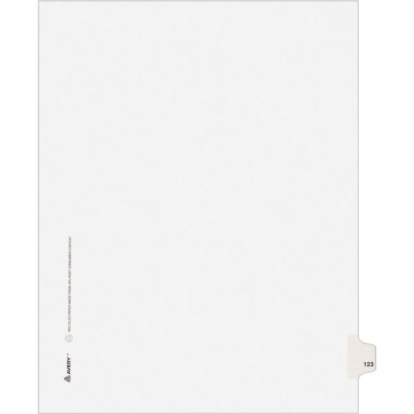 AVE01123 Avery Individually Numbered Legal Index Dividers