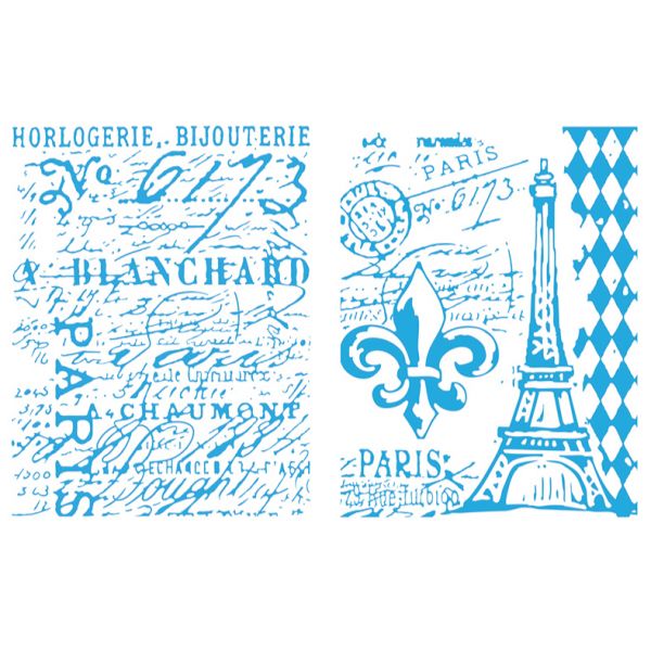 NOTM014133 Sizzix Texture Fades A2 Embossing Folders 2/Pkg