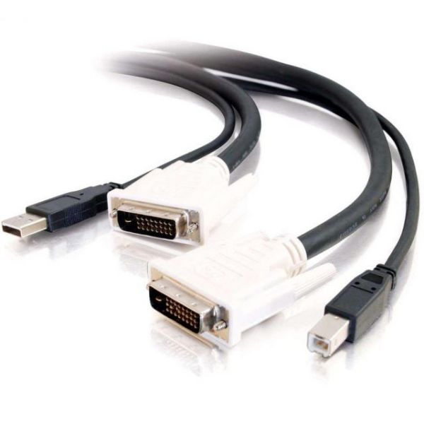 SYNX2088804 C2G 10ft DVI Dual Link + USB 2.0 KVM Cable