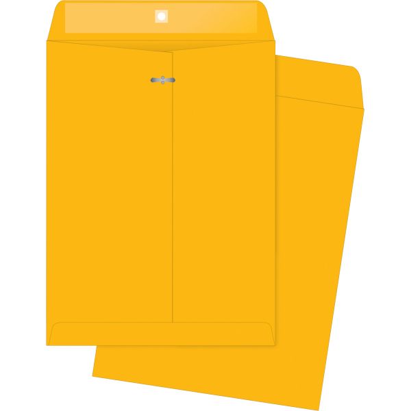 BSN04426 Business Source Rugged Gummed 10" x 13" Clasp Envelopes